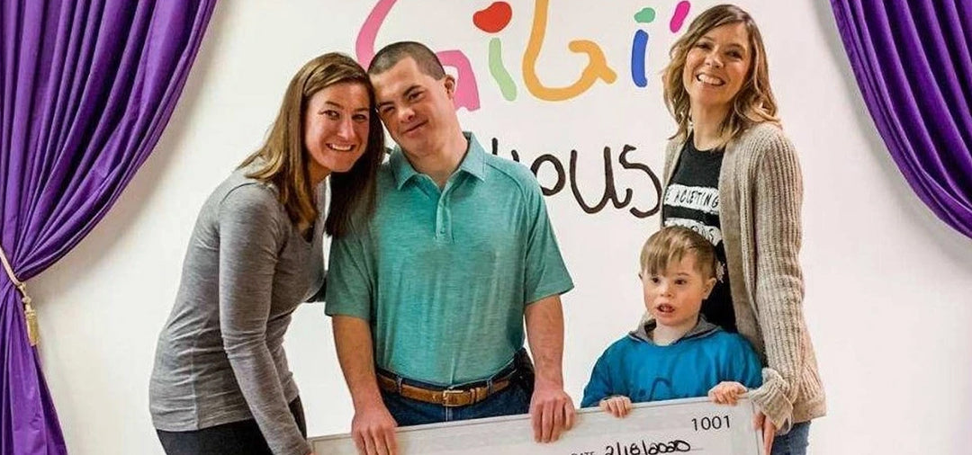 Dom, our Director of fun, with friends at Gigi's Playhouse
